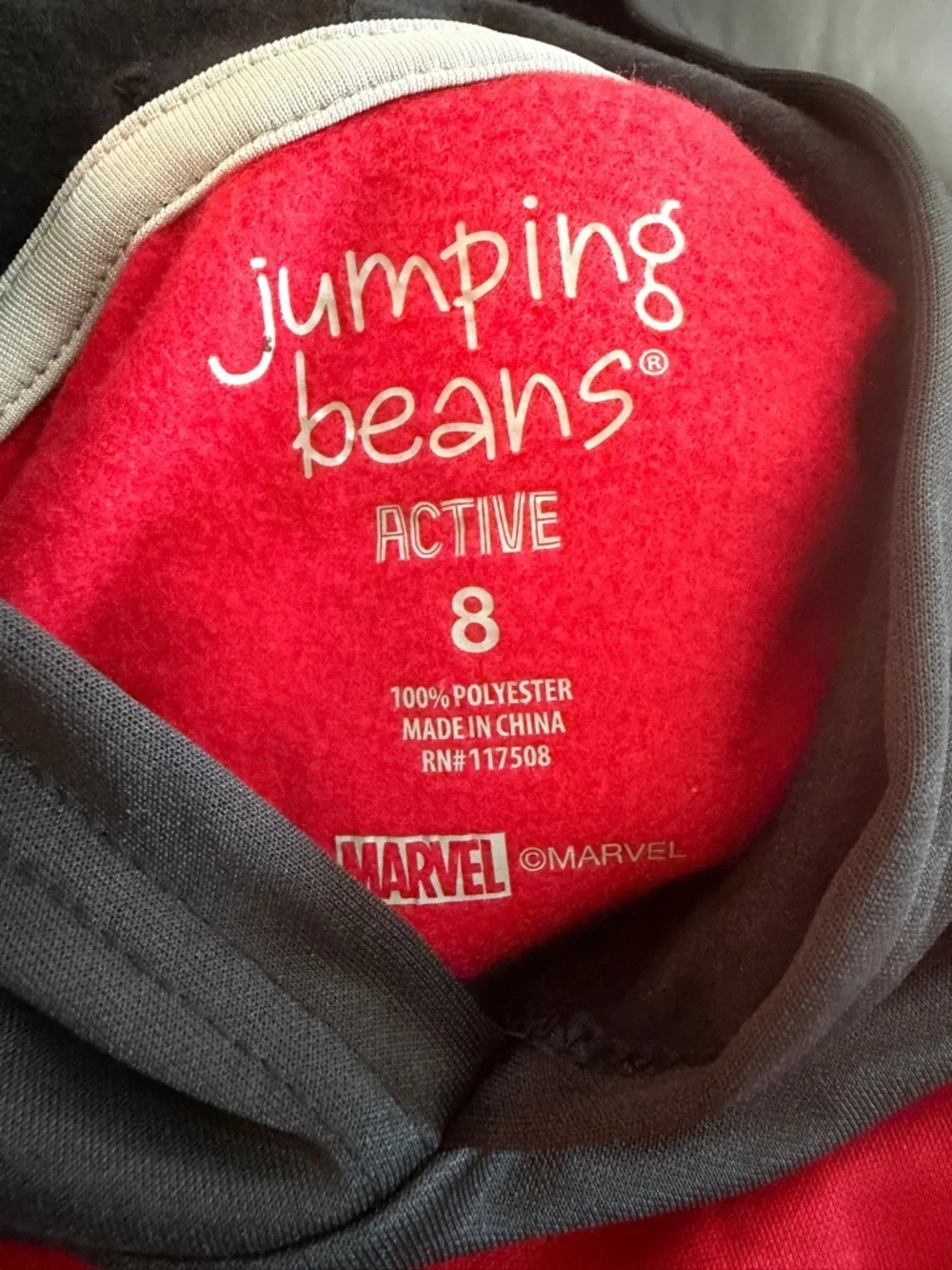 jumping beans Red and Black Spider-Man 'HERO' Pullover NWOT